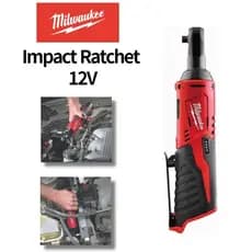 Chave De Catraca Sem Fio Milwaukee M12 IR-0B 12V 47Nm 3/8 Polegadas 275 Mm Apenas Corpo