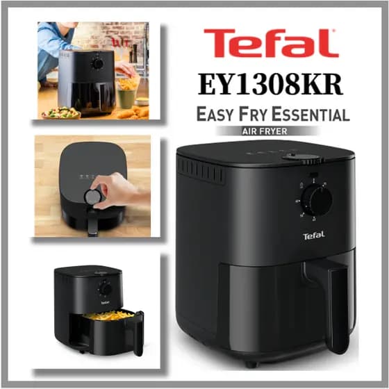 Tefal EY1308KR Easy Fry Essential Air Fryer 3.5 L 1300W Revestimento Antiaderente design Compacto