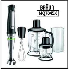 Misturador Manual Braun MQ7045X 1000W ActiveBlade System , Sistema EasyClick Plus , Controle De Respingos