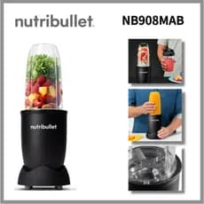 Nutribullet NB908MAB Liquidificador Espremedor Rápido Com Potência De 900 W Especial 6 Lâminas Saudáveis Superalimentos
