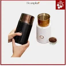[Beanplus] Moedor De Café Elétrico De Titânio Lavável (Branco/Preto)