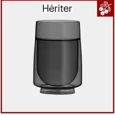 HERITER Kaya Vidro Médio 350ml – Preto (1ud)