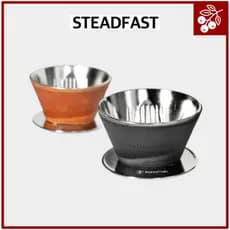 Cafeteira Em Aço Inoxidável V1 Sweet/V2 Swift-Gotejador Manual Com Manga De Couro (1 – 3 Xícaras)