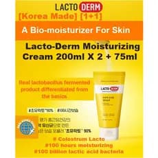 [Fabricado Na Coreia] [1 + 1] 475ml Creme Hidratante Lacto-Derm 200ml X 2 + 75ml Tamanho Grande # Colostro 1