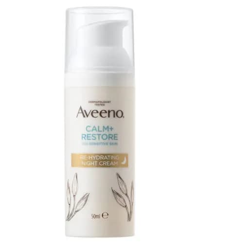 [Aveeno] Creme Noturno Reidratante De Aveia 50ml – 1ud | De Umidade Profunda Calmante Pele Sensível Amigável