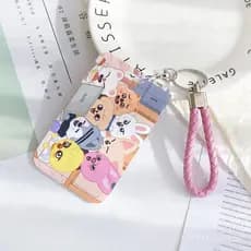 Porta-cartão de identificação Kpop Stray Kids, carrinho de refeição, capa protetora para cartão de estudante, armazena