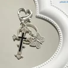 zebeidd Borboleta-Chaveiro Moda Para Mulheres Menina Bolsa Chave Do Carrocharm Cross Charm