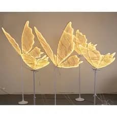 Borboleta Luminosa C/ Base, Decoração De Ambiente, Casamento Festas 40-100cm🦋