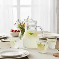Jarra1,2L com Copos de Vidro Levivan
