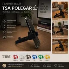 Suporte Celular Polegar_ Mesa_ Mãozinha_ Apoio de celular