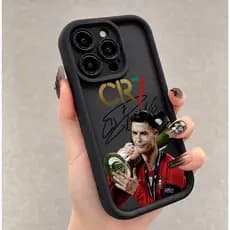 Capinha Cristiano Ronaldo Copa do Mundo Para iPhone 11 12 13 14 15 16 17 Pro Max Samsung S25 S24 S23 Anti-quedas