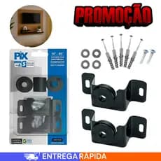 Suporte Tv E Monitor Fixo Universal LED Smart LCD Original PIX 10 A 100 Polegadas" Parede ou Painel