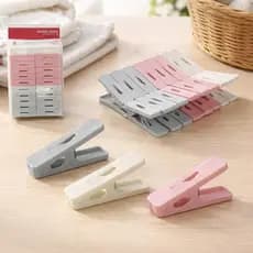 Prendedores Plásticos 16 Peças para Varal Resistente Multiuso, Prendedor de Roupa Lavanderia Premium