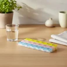 Porta Comprimidos Plástico Premium, Organizador Semanal Multiuso Luxo Resistente Organizador Prático