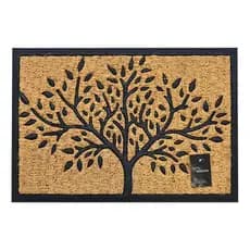 Capacho Fibra De Coco E Borracha 40x60cm Rio Home Cor Árvore