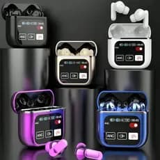 SE60 Bluetooth Earphones LCD Touch Screen Cancelamento de Ruído Earbuds Som Mini Stereo Wireless BT Fone de ouvido