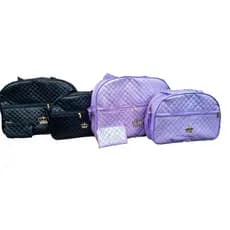 Kit Bolsa Maternidade 2 peças Varias Cores Lisas Mala Maternidade Mochila Maternidade Menino Menina C/ Porta Moedas
