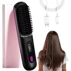 Numoya Go Brush Pro 2025 Upgrade Numoya Escova Alisadora Portátil Gobrush Pro Alisador Portátil para Viagens (Preto)