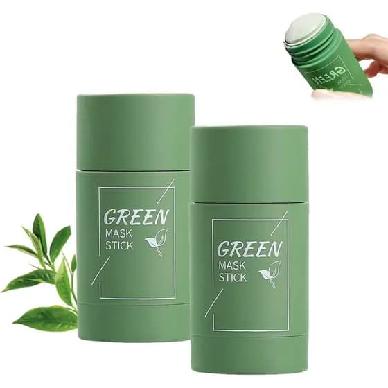 Máscara de Chá Verde Lukcr, Máscara de Limpeza Profunda de Chá Verde Lukcr, Máscara de Chá Verde Dermaease, Máscara em B