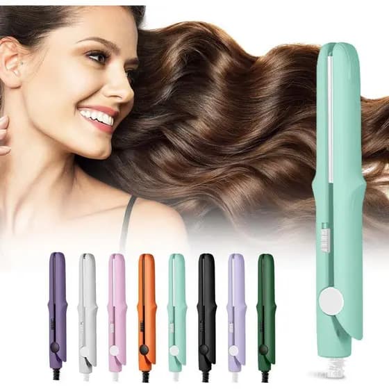 Mini Modelador de Cabelo Dualglam 2025 Novo Mini Modelador de Cabelo de Dupla Função 2 em 1, Varinha Modeladora, Chapinh