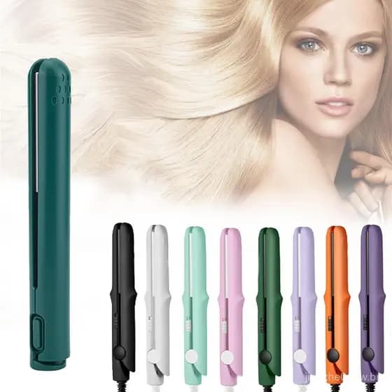 Mini Modelador de Cabelo de Dupla Função, Versão Aprimorada 2 em 1, Portátil para Viagens, para Cabelos Curtos