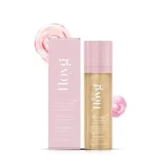 Sunglaze Sheer Setting Mist Protetor Solar SPF 50 com Ácido Hialurônico, Infundido com Óleo Corporal Brilhante, Névoa Hi