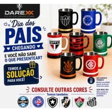 Canecas Flamengo Corinthians São Paulo Palmeiras Internacional Grêmio Atlético Cruzeiro Santos Fluminense Botafogo Vasco
