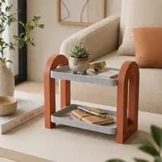 Mini Rack Minimalista Organizador de Mesa | Decorativo Quarto, Sala e Escritório | Porta Objetos, Brinquedos, Acessórios