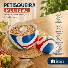 Petisqueira Copa do Mundo Bola de Futebol Porta Petiscos Pistache Amendoim Frios
