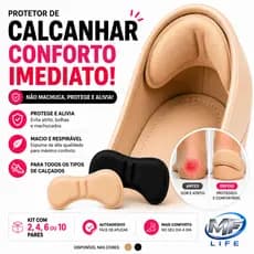 Protetor de Calcanhar Anti Atrito Anti Bolha Almofada Adesiva Confortável Sapato Tênis Kit 2 4 6 10