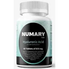 Ácido Hialurônico 850mg com Colágeno Hidrolisado e Cúrcuma M, 60 Comprimidos, Suplemento para 2 Meses
