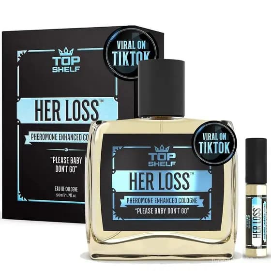 Perfume Her Loss para Homens, Kit de Viagem, Colônia com Feromônios para Homens, Perfume Her Loss para Homens, Feromônio