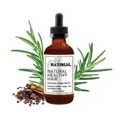 Óleo capilar saudável à base de plantas. Óleo de alecrim para. Óleo capilar de alecrim (2oz)