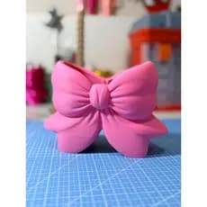 Laço 3D porta pincel maquiagem porta caneta laço rosa decorativo porta treco