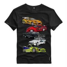 Camiseta Masculina Personalizada Carros Amantes De 4 Rodas Camisa Algodão Premium Malha Basica