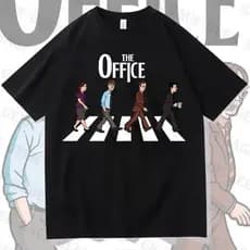Camiseta Algodao The Office Seriado Americano Versao The Beatles Banda Rock Unissex