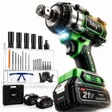 Parafusadeira Furadeira E Chave De Impacto 21V 480Nm E 2 Baterias Sem Fio Soquetes Com Maleta Profissional