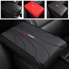 Almofada de Apoio de Braço em Couro Espesso Mitsubishi para Carros Lancer Asx L200 Pajero Outlander X4P9