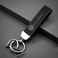 Chaveiro de camurça com fivela de liga para Volkswagen Polo 4 5 6 7 Golf T5 VW Jetta Passat B5 B6 Golf Tiguan Arteon Atl