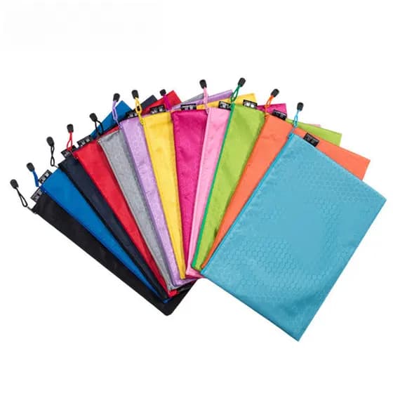 Multi Cor A4/A5/A6/B4/B5/B6 Grade Impermeável Opaco Engrossar Saco De Arquivo/Pasta De Armazenamento De Papel De Teste/D