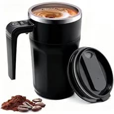 Caneca De Café Com Agitação Automática Shelprojsu , Xícara Magnética Tampa , Elétrica Termômetro Lcd Integrado Para , Le