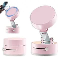 Suporte Magnético Para Telefone Com Sucção A Vácuo LWW , 360 ° Giratório , 2025 Novo Dobrável De Dupla Face Carro/Espelh