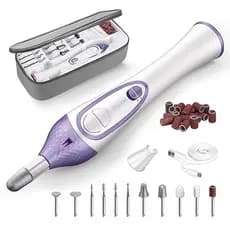 Kit De Manicure E Pedicure Profissional DW2180 De 36 Peças , Conjunto De Lixa De Unha Elétrica Com 12 Acessórios , Máqui