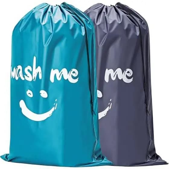 HOMEST 2 Pack XL Wash Me Travel Saco De Roupa Suja Com Alça , Organizador De Roupas Sujas , Grande O Suficiente Para Seg