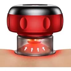 Conjunto De Massageador De Terapia De Ventosas Dinâmicas Inteligentes 5 Em 1 , 12 Níveis De Calor & amp ; Kit De Sucção