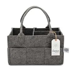 Parker Baby Fraldas Caddy-Caixa De Armazenamento De Berçário E Organizador De Carro Para Lenços Umedecidos-Verde Sálvia