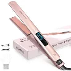 Alisador De Cabelo , De Ferro Plano De 1 Polegada Com Display LED , Íon Negativo Cerâmico PTC Profissional De Dupla Tens