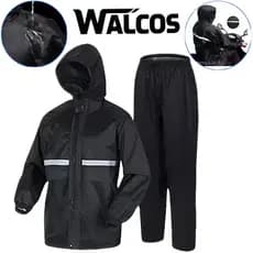 WALCOS Capa À Prova De Vento E Chuva Para Motocicletas Com Capuz Removível