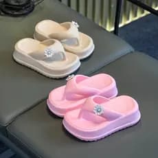Chinelos Infantis Versáteis E Elegantes De Cor Sólida , Abertos , Sapatos Confortáveis Leves De Secagem Rápida Para Ambi
