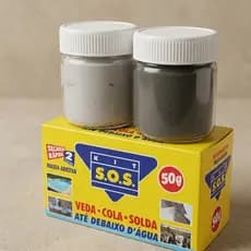 Cola Epóxi Bicomponente Veda Tudo Cola Forte Embaixo d'água Cano Caixa d’Água Piscina